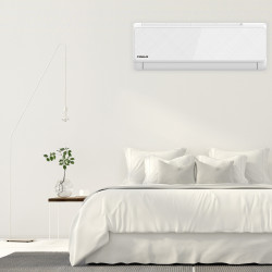 Κλιματιστικό Inverter Finlux 24QUA58LIS, 24000 BTU, 55 m2, A+++, Wi-Fi, Εξωτερική μονάδα θέρμανσης, Φίλτρο πλάσματος, 4D φυσήματα, Λευκό