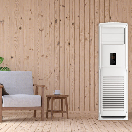Κλιματιστικό στήλης Finlux 48KA3PH 48000 BTU, 120 m2, A+++, Τριφασικό, R32, 2100 m3/h, Λευκό