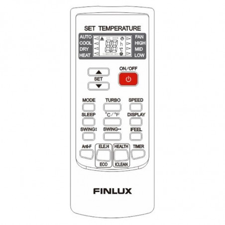 Κλιματιστικό στήλης Finlux 48KA3PH 48000 BTU, 120 m2, A+++, Τριφασικό, R32, 2100 m3/h, Λευκό