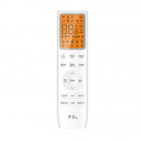 Κλιματιστικό Inverter TCL FreshIN 3.0 TAC-12CHSD/FCI, 12000 BTU, 40 m2, A+++, Wi-Fi, Φωνητικός έλεγχος, Έξυπνες λειτουργίες, Super Turbo Start, iFeel, FreshIN+, ECO, Λευκό
