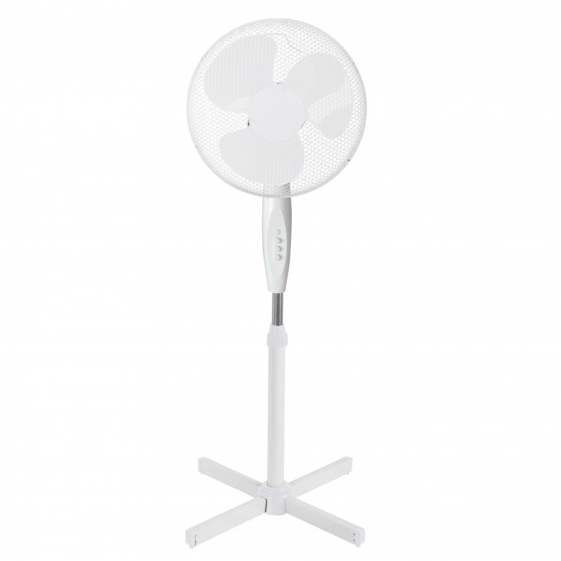 Ανεμιστήρας Elite EHSF-0365, 45W, 40 cm, 3 ταχύτητες, 3 πτερύγια, Ατσάλινη γρίλια, Λευκό