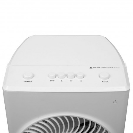 Ψύκτης αέρα και υγραντήρας Elite ACS-2595, 60W, Για δωμάτια έως 20 m2, 5,5 l, 3 ταχύτητες, 760 m3/h, Χαμηλός θόρυβος, Λευκό