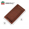 Καλούπι σοκολάτας Kinghoff KH 1945, 25x13.5 cm, -40-230C, στιβαρή κατασκευή, καφέ