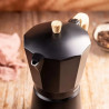Καφετιέρα Kubinska Kinghoff KH 1887, 9 μπολ, 450 ml, Αλουμίνιο, Επαγωγή, Μαύρο.