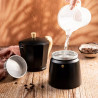 Καφετιέρα Kubinska Kinghoff KH 1887, 9 μπολ, 450 ml, Αλουμίνιο, Επαγωγή, Μαύρο.