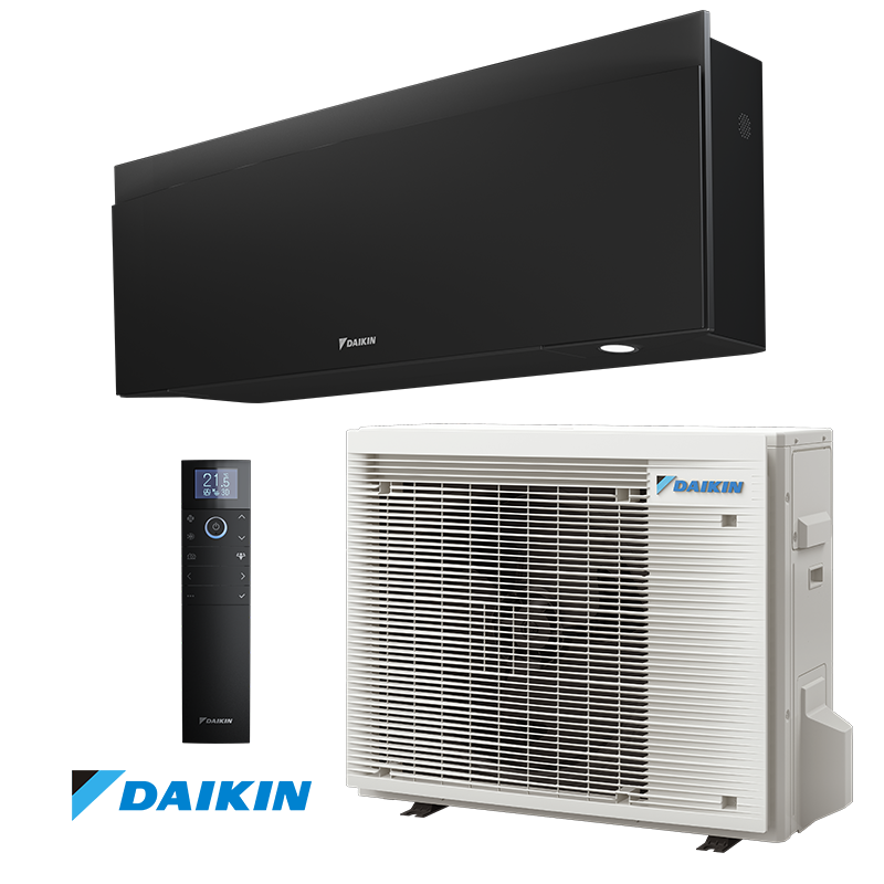 Κλιματιστικό Inverter Daikin Emura 3 FTXJ50AB + RXJ50A, 18000 BTU, 36 m2, A++, Wi-Fi, R-32, Μαύρο