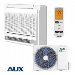 Κλιματιστικό Inverter AUX AUCO-H12/4R3B + AL-H12/NDR3HB2(U), 12000 BTU, 25 m2, A++, Μονάδα δαπέδου, R-32, Λευκό