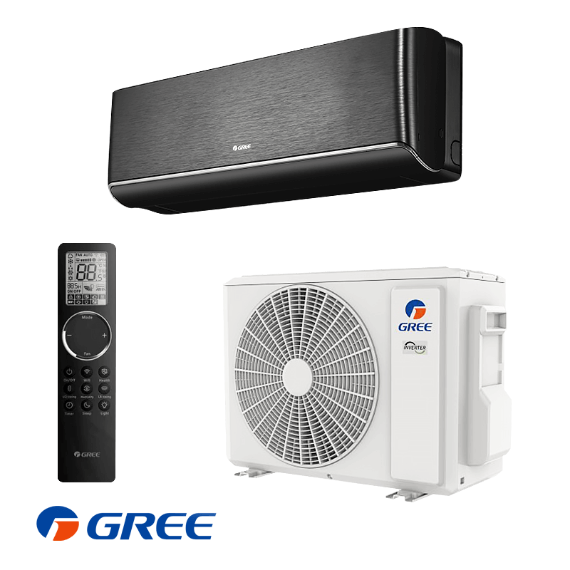 Gree Airy GWH12AVCXD-K6DNA1A Inverteren climatik Gree Airy GWH12AVCXD-K6DNA1A - μαύρο