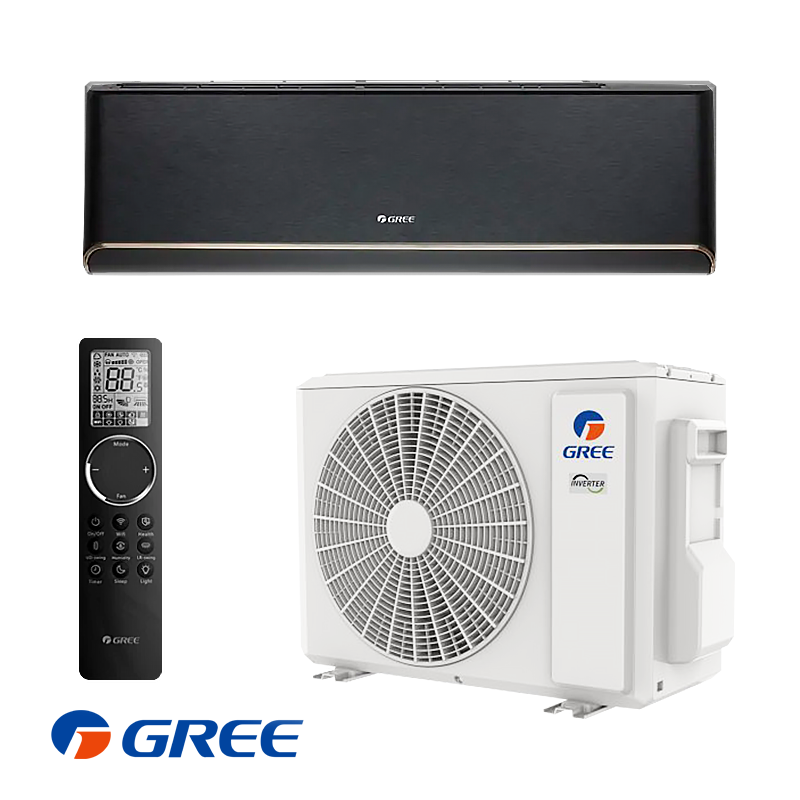 Gree Airy GWH18AVDXE-K6DNA1A Inverteren climatik Gree Airy GWH18AVDXE-K6DNA1A - μαύρο