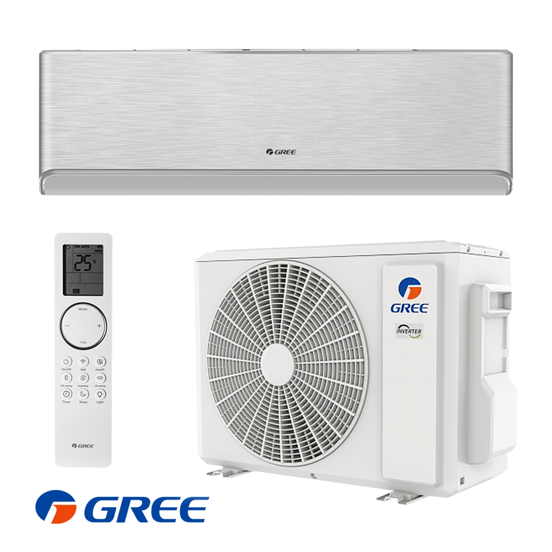 Inverter κλιματιστικό Gree Airy GWH24AVEXF-K6DNA1A - ασημί