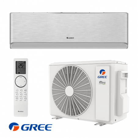 Inverter κλιματιστικό Gree Airy GWH24AVEXF-K6DNA1A - ασημί