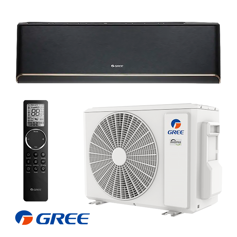 Gree Airy GWH24AVEXF-K6DNA1A Inverteren climatik Gree Airy GWH24AVEXF-K6DNA1A - μαύρο