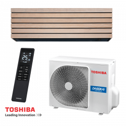 Inverteren climatik Toshiba Super Daiseikai 10 WOOD RAS-B18S4KVDG-E / RAS-18S4AVPG-E
