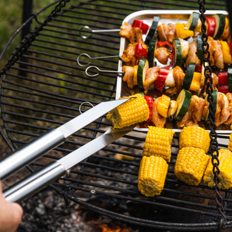 Σετ από 3 σκεύη BBQ Kinghoff KH 1919, Ανοξείδωτο ατσάλι, Εργονομικές λαβές, Inox