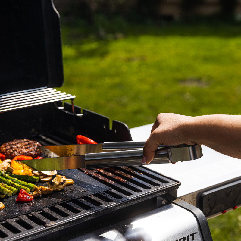 Σετ από 3 σκεύη BBQ Kinghoff KH 1919, Ανοξείδωτο ατσάλι, Εργονομικές λαβές, Inox