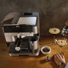 Ninja Luxe Café Premier ES601 3σε1, 1650W, 15 bar, 2 λίτρα, Barista Assist, texturirane χωρίς επαφή, 4 λειτουργίες, 3 ρυθμίσεις θερμοκρασίας, Inox/μαύρο.