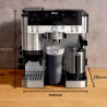 Ninja Luxe Café Premier ES601 3σε1, 1650W, 15 bar, 2 λίτρα, Barista Assist, texturirane χωρίς επαφή, 4 λειτουργίες, 3 ρυθμίσεις θερμοκρασίας, Inox/μαύρο.
