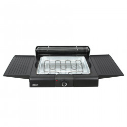 Ηλεκτρική σχάρα σε βάση Zilan ZLN 3789, 2400W, 43x28 cm, προστασία από τον άνεμο, ρύθμιση σχάρας σχάρας, Μαύρο