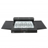 Ηλεκτρική σχάρα σε βάση Zilan ZLN 3789, 2400W, 43x28 cm, προστασία από τον άνεμο, ρύθμιση σχάρας σχάρας, Μαύρο
