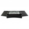 Ηλεκτρική σχάρα σε βάση Zilan ZLN 3789, 2400W, 43x28 cm, προστασία από τον άνεμο, ρύθμιση σχάρας σχάρας, Μαύρο