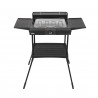 Ηλεκτρική σχάρα σε βάση Zilan ZLN 3789, 2400W, 43x28 cm, προστασία από τον άνεμο, ρύθμιση σχάρας σχάρας, Μαύρο