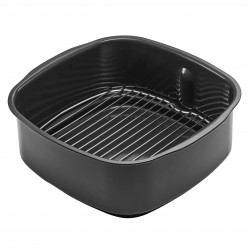 5σε1 Ninja Foodi Smart EG351EU, 1760W, 5,7 l, Μέχρι 4 μερίδες, 5 λειτουργίες, Κυκλωνικός αέρας, Smart Cook, Κεραμική επίστρωση, Μαύρο/inox