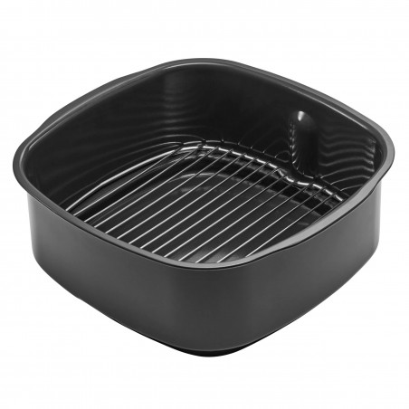 5σε1 Ninja Foodi Smart EG351EU, 1760W, 5,7 l, Μέχρι 4 μερίδες, 5 λειτουργίες, Κυκλωνικός αέρας, Smart Cook, Κεραμική επίστρωση, Μαύρο/inox