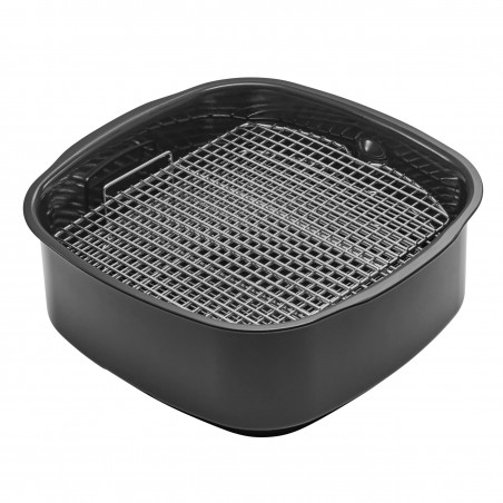 5σε1 Ninja Foodi Smart EG351EU, 1760W, 5,7 l, Μέχρι 4 μερίδες, 5 λειτουργίες, Κυκλωνικός αέρας, Smart Cook, Κεραμική επίστρωση, Μαύρο/inox