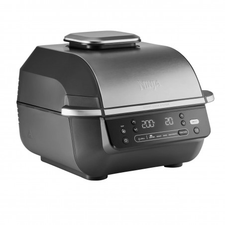 5σε1 Ninja Foodi Smart EG351EU, 1760W, 5,7 l, Μέχρι 4 μερίδες, 5 λειτουργίες, Κυκλωνικός αέρας, Smart Cook, Κεραμική επίστρωση, Μαύρο/inox