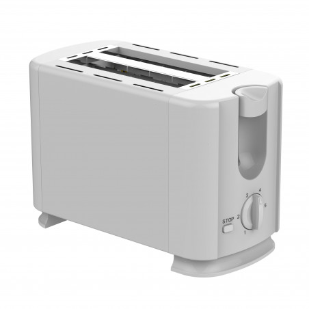 Τοστιέρα ψωμιού Rosberg R51440G, 700W, 2 φέτες, 6 επίπεδα, Μη θερμαινόμενη εξωτερική επιφάνεια, Λευκό