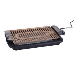 Ψησταριά Oliver Voltz OV51015N χωρίς καπνό, 1200W, 38x25 cm, Θερμοστάτης, Αντικολλητική επίστρωση, Δίσκος λίπους, Μαύρο/καφέ
