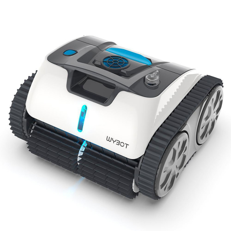 Ασύρματο ρομπότ καθαρισμού πισίνας Wybot Osprey 700 (X100), Li-Ion 8800 mAh, Για έως 80 m2, Αυτονομία έως 110 λεπτά, Αυτόματη αναστροφή, Αυτοπαρκάρει, Λευκό/Μαύρο