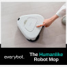 Everybot TS300 Ρομποτικός καθαριστής δαπέδων, 27W, 300 ml, Υγρό/Στεγνό, Αυτονομία έως 200 λεπτά, 6 λειτουργίες, Αισθητήρας κατά της πτώσης/αντίκρουσης, Λευκό