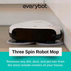 Everybot TS300 Ρομποτικός καθαριστής δαπέδων, 27W, 300 ml, Υγρό/Στεγνό, Αυτονομία έως 200 λεπτά, 6 λειτουργίες, Αισθητήρας κατά της πτώσης/αντίκρουσης, Λευκό