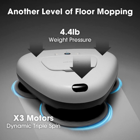 Everybot TS300 Ρομποτικός καθαριστής δαπέδων, 27W, 300 ml, Υγρό/Στεγνό, Αυτονομία έως 200 λεπτά, 6 λειτουργίες, Αισθητήρας κατά της πτώσης/αντίκρουσης, Λευκό
