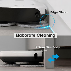 Everybot TS300 Ρομποτικός καθαριστής δαπέδων, 27W, 300 ml, Υγρό/Στεγνό, Αυτονομία έως 200 λεπτά, 6 λειτουργίες, Αισθητήρας κατά της πτώσης/αντίκρουσης, Λευκό