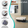 Everybot TS300 Ρομποτικός καθαριστής δαπέδων, 27W, 300 ml, Υγρό/Στεγνό, Αυτονομία έως 200 λεπτά, 6 λειτουργίες, Αισθητήρας κατά της πτώσης/αντίκρουσης, Λευκό