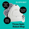 Everybot TS300 Ρομποτικός καθαριστής δαπέδων, 27W, 300 ml, Υγρό/Στεγνό, Αυτονομία έως 200 λεπτά, 6 λειτουργίες, Αισθητήρας κατά της πτώσης/αντίκρουσης, Λευκό