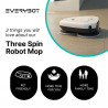 Everybot TS300 Ρομποτικός καθαριστής δαπέδων, 27W, 300 ml, Υγρό/Στεγνό, Αυτονομία έως 200 λεπτά, 6 λειτουργίες, Αισθητήρας κατά της πτώσης/αντίκρουσης, Λευκό