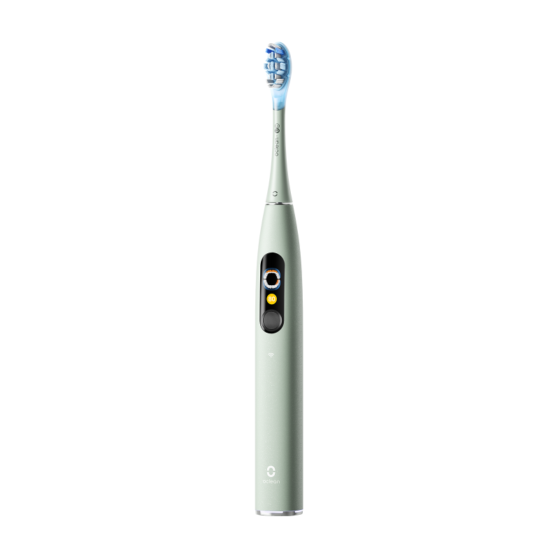 Ηλεκτρική οδοντόβουρτσα Oclean X Ultra 20 S, 84000 rpm, AI, Ευφυείς αισθητήρες, Bluetooth, Wi-Fi, Προσαρμογή στην ορθοδοντική θεραπεία, LED, 3 κεφαλές, Πράσινο