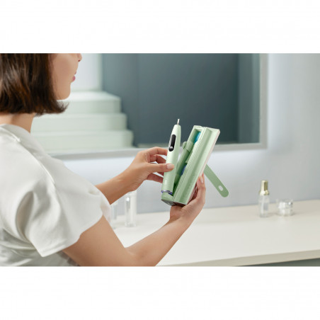 Ηλεκτρική οδοντόβουρτσα Oclean X Ultra 20 S, 84000 rpm, AI, Ευφυείς αισθητήρες, Bluetooth, Wi-Fi, Προσαρμογή στην ορθοδοντική θεραπεία, LED, 3 κεφαλές, Πράσινο