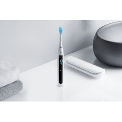 Ηλεκτρική οδοντόβουρτσα Oclean X Pro 20 Set, AI, Maglev 4.0, 84000 RPM, Wi-Fi, FlexFit, IPX7, Ειδοποίηση χαμένης ζώνης, Αυτονομία 40 ημερών, Θήκη, Λευκό