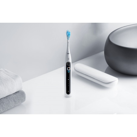 Ηλεκτρική οδοντόβουρτσα Oclean X Pro 20 Set, AI, Maglev 4.0, 84000 RPM, Wi-Fi, FlexFit, IPX7, Ειδοποίηση χαμένης ζώνης, Αυτονομία 40 ημερών, Θήκη, Λευκό