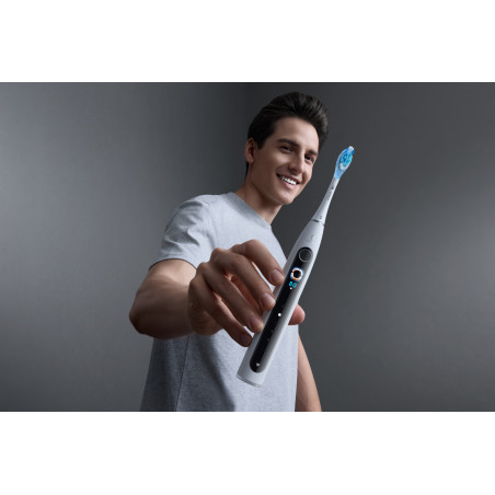 Ηλεκτρική οδοντόβουρτσα Oclean X Pro 20 Set, AI, Maglev 4.0, 84000 RPM, Wi-Fi, FlexFit, IPX7, Ειδοποίηση χαμένης ζώνης, Αυτονομία 40 ημερών, Θήκη, Λευκό