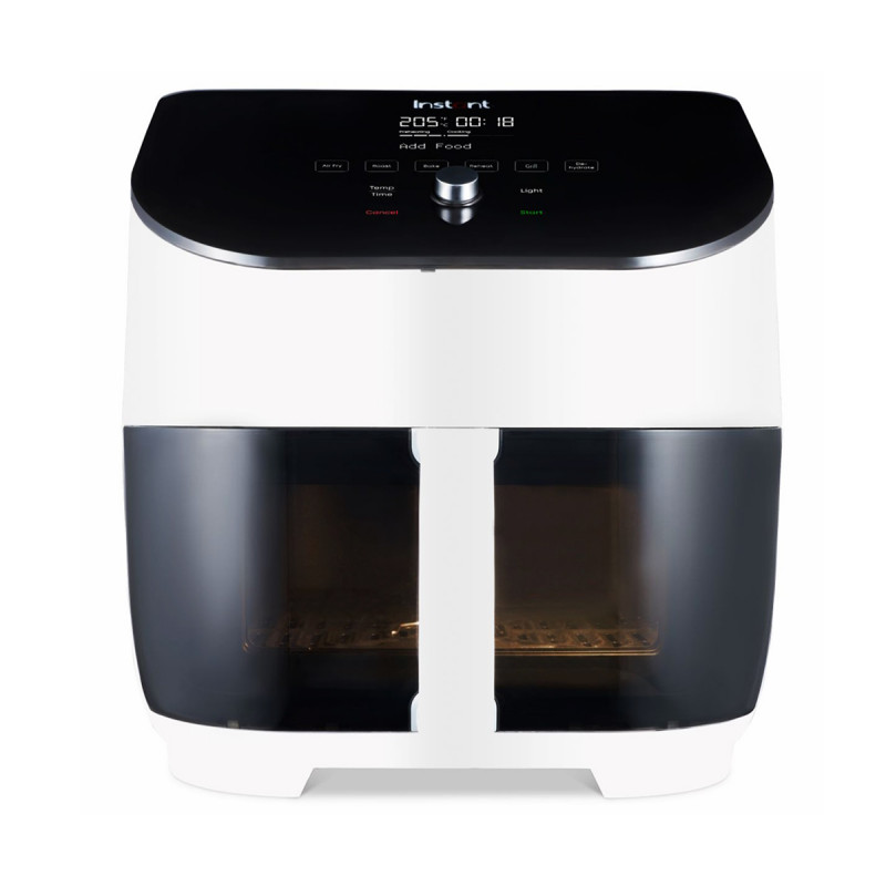 Φριτέζα ζεστού αέρα Instant Pot Vortex Plus Clearcook 140319601, 1700W, 5,7 L, 6 προγράμματα, 35-205C, εσωτερικός φωτισμός, λευκό