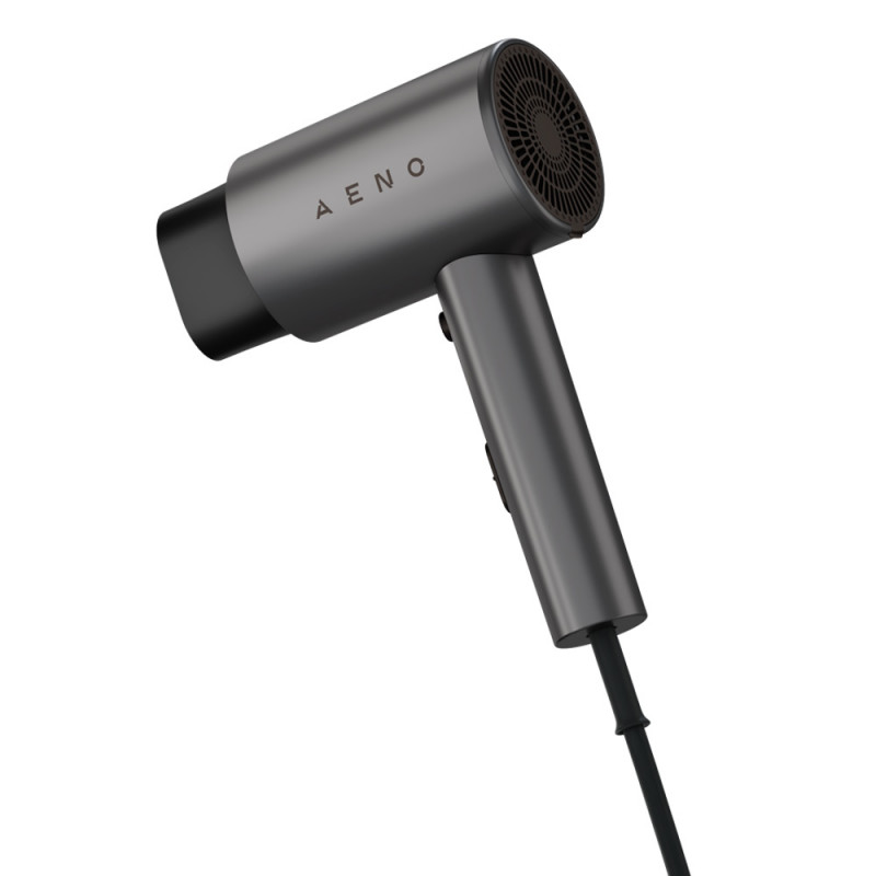 Στεγνωτήρας μαλλιών AENO AHD0002, 2000W, 3 στάδια, Cool shot, Πτυσσόμενη λαβή, Συγκεντρωτής, Ιονισμός, 67 dB, Γκρι