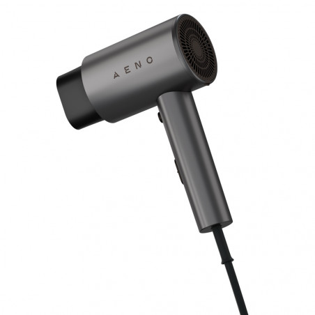 Στεγνωτήρας μαλλιών AENO AHD0002, 2000W, 3 στάδια, Cool shot, Πτυσσόμενη λαβή, Συγκεντρωτής, Ιονισμός, 67 dB, Γκρι