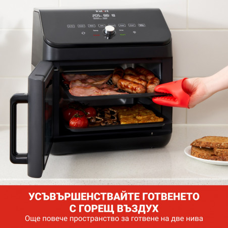 Φούρνος Instant Pot Vortex Plus 140410101, 1700W, 13 l, 8 προγράμματα, έως 205C, EvenCrisp, Μαύρο