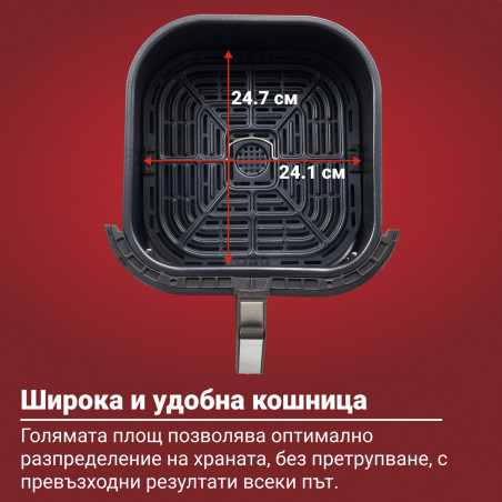 Φριτέζα αέρος Instant Pot Vortex Plus ClearCook & OdourErase 140310401, 1700W, 5.7L, 6 προγράμματα, 35-205C, EvenCrisp, διπλό φίλτρο, μαύρο