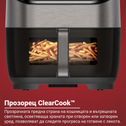 Φριτέζα αέρος Instant Pot Vortex Plus ClearCook & OdourErase 140310401, 1700W, 5.7L, 6 προγράμματα, 35-205C, EvenCrisp, διπλό φίλτρο, μαύρο